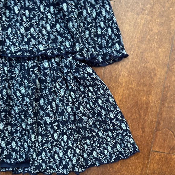 Nordstrom Kid’s Smocked Tiered Dress in Blue and White, Size Large 10/12 - Picture 6 of 9